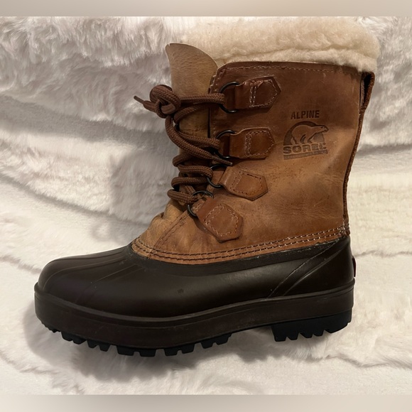 SOREL Alpine Winter Boots Size 6 - Picture 2 of 7